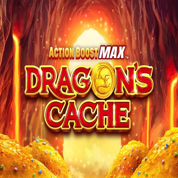 Slots logo of Action Boost Max Dragon's Cache from SpinPlay Games at LolaJack Casino